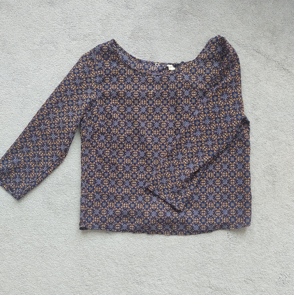 Boxy 3/4 Sleeve Shirt